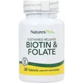 Natures Plus Biotin & Folate Sustained Release - 30 Tabletten
