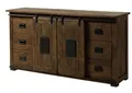 MASSIVMOEBEL24.DE Railway Sideboard 170x45x90 Mango, Farbe:braun lackiert, Größe:170x45x90 cm (BxTxH)