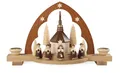Lichterbogen Schwibbogen Kurrende Spitzbogen natur (LxBxH):30x10x18cm NEU