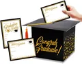 72 tlg Abschlussfeier Set Abschlusskarten Box mit Abschlusskarten und Umschlägen