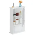 Relaxdays Badschrank mit geringer Tiefe Weiß