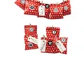 Frau WUNDERVoll befüllbarer Adventskalender Adventskalender Bescherung, rot Stern, Ziffern grau