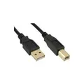 MicroConnect - USB-Kabel - USB Typ B (M) zu USB (M) - USB 2.0 - 5 m - Schwarz