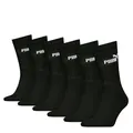 PUMA Unisex Crew Tennissocken Sportsocken Socken für Damen Herren 6 Paar, Farbe:200 - black, Socken & Strümpfe:35-38
