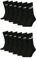 PUMA Unisex Crew Tennissocken Sportsocken Socken für Damen Herren 12 Paar, Farbe:200 - black, Socken & Strümpfe:35-38