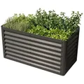 GFP Hochbeet PRIMEYARD LUCA anthrazit 180x75x60 cm, Stahl 180 cm x 60 cm x 75 cm