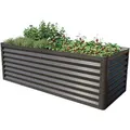 Toolport - Primeyard Hochbeet Luca Anthrazit Stahlkonstruktion 180x75x60 Cm