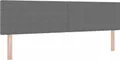 vidaXL Kopfteil Hellgrau 180 cm Cordstoff