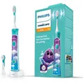 Philips Elektrische-Zahnbürste Sonicare, HX6322/04, For Kids, 2 Putzmodi, mit 10 Stickern und 2 Aufsteckbürsten