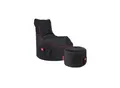 Gaming Sitzsack Bundle Classic - Fabric Crimson Thunder (Schwarz/Rot)