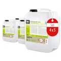 Höfer Chemie 4x 5 L Essigsäure 60% - optimaler Reiniger und Entkalker - Premium Qualität Made in Germany - frisch abgefüllt im handlichen Kanister