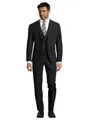 Steffen Klein Herren Anzug - Dreiteiler - Slim Fit - Größe 106 - Business Anzug mit Weste - Elastischer Komfort - Schwarz