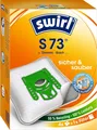 Swirl S73 EcoPor Staubsaugerbeutel Siemens Bosch Reissfest Gruen 4Stk