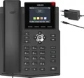 GEQUDIO IP Telefon GX3+ Set mit Netzteil Adapter - SIP VoIP - Fritzbox, Telekom
