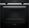 SIEMENS Einbaubackofen iQ500 HB517GBS3, mit Teleskopauszug nachrüstbar, Hydrolyse, 3D Heißluft Funktion für eine gleichmäßige Hitzeverteilung