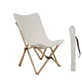 osoltus Holz Faltsessel Sessel Campingsessel (Beige, Stuhl) faltbar Hocker für Outdoor und Indoor