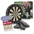 Dartscheibe Steeldart Sisal Dartboard Dart Set inkl 6 Stahl Pfeile & Flights