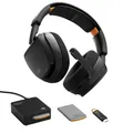GLORIOUS GHS Wireless InfinitePlay - Gaming Headset, PC, PS5, PS4 - Schwarz | Wechselbare 85-Std-Akkus, Bleibt AN beim Wechsel, 2.4GHz & Bluetooth, Tuned Treiber, Abnehmbares Noise-Cancelling Mikrofon