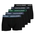 JACK & JONES Herren Unterhosen Shorts Boxershorts Trunks 5er Pack, Farbe:Schwarz, Wäschegröße:M, Artikel:- Black/Blue