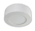LICHT DISCOUNT LED Aufbauleuchte Aufbaupanel 6 Watt | 2800K Warmweiß | Moderne Deckenlampe weiß | Aufbaustrahler Rund 230V aus Aluminium | Deckenleuchte Panelleuchte Aufputz Ø123 mm |
