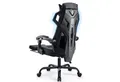 GTPLAYER Bürostuhl Ergonomischer Schreibtischstuhl Gamingstuhl Drehstuhl, mit Verbindungsarmlehnen, Verstellbarer Lordosenstütze und Kopfstütze