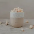 Eulenschnitt - Becher PAPA Steingut Natur - Handgemacht