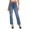 REPUBLIX Loose-fit-Jeans FAITH Damen Mid Waist Loose-fit Denim Jeans Basic blau 36