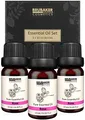 BRUBAKER Cosmetics 3er-Set Rosen Öl - Weiblichkeit, Sinnlichkeit - Ätherische Öle Aromatherapie Geschenkset 3 x 10 ml Rosenöl Vegan