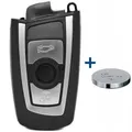 Funk Fernbedienung Gehäuse 3 Tasten Zünd Schlüssel für BMW Smartkey + Batterie