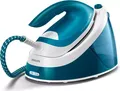 Philips Dampfbügelstation GC6840/20 | PerfectCare Compact Essential | 2400W | 6 bar | OptimalTemp | 1,3l | blau/weiß