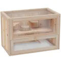 Kleintierkäfig Nagerkäfig Holz  60x35x42cm