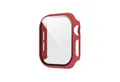 Wigento Smartwatch-Hülle Für Apple Watch Series 10 46mm Kunststoff PC Hülle + H9 Hart Glas Rot, Schutzhülle aus PC + gehärtetem Glas für Rundumschutz