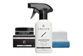 CREVIVE Flüssigleder 50 ml + Lederreiniger 250 ml Lederpflegeset (SPARSET 7-teilig, Lederreparatur, sehr ergiebig), Leder Reparatur Set, Kunstleder Reparaturset, für Sofa, Couch, Auto