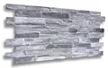 0,4m² 3D PVC Paneele Stein Optik Wandpaneele Wandverkleidung Decke Deckenpaneele PVC-Verkleidung Wandtatto Fliesen Imitat 90x48cm (Grey CPVC01)