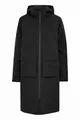 NORTH BEND NBKarina Damen Parka Mantel Regenjacke Kapuze Kordelzug wasserdicht wasserfest wasserabweisend TPU Membran atmungsaktiv W-PRO Wetterschutzsystem, Größe:40, Farbe:Black (1001)