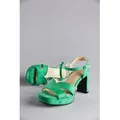 Aniston SHOES High-Heel-Sandalette, Sommerschuh, Abendsanale, Plateau - NEUE KOLLEKTION grün 38 EU