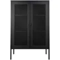 Vitrine Brisbane Stahl Schwarz