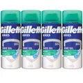 Gillette Series linderndes Rasiergel mit Aloe Vera 4 x 75 ml Set