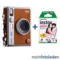 Fujifilm Instax Mini EVO braun + 2 Filme Bundle Set Sofort startklar NEU