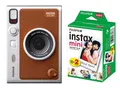 Fuji Instax Mini EVO Braun Typ C + Instax Mini Filme DP für 2x 10 Aufnahmen