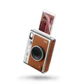 instax mini EVO Hybrid camera and smartphone printer, BROWN Brown mini camera on