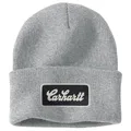Carhartt Herren Strickmütze mit Bündchen, Meliert, grau, Einheitsgröße