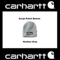 Original ! CARHARTT unisex Herren Damen Mütze Beanie AH7007 grau Script Patch