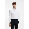 BOSS Businesshemd HANK Kentkragen, Slim Fit, Baumwoll-Mix mit Performance-Stretch weiß 45