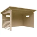 Skan Holz Unterstand Vimmerby 370 cm x 250 cm Natur