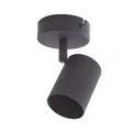 Lindby Deckenspot Jorell, schwarz, Metall, 13 cm hoch, GU10