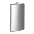 Relaxdays Herren Flachmann Edelstahl Riesen Fassungsvolumen klassisches Design, Silber, XXL, 10021519