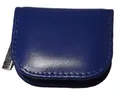 Reiseapotheke Leer Apotheke 10er Blau echtes Rindsleder schwarzes Innenfutter