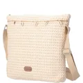 Damen Bast Tasche M » Umhängetasche ca. 30 x 26 cm » sommerliche Tasche mit Hand