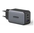 UGREEN GaN Ladegerät 2x USB Type C / 1x USB 65W Power Delivery grau USB-Ladegerät